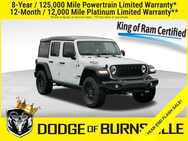 used 2025 Jeep Wrangler car, priced at $35,400