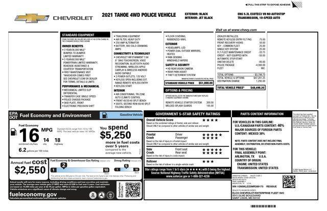 used 2021 Chevrolet Tahoe car, priced at $27,493