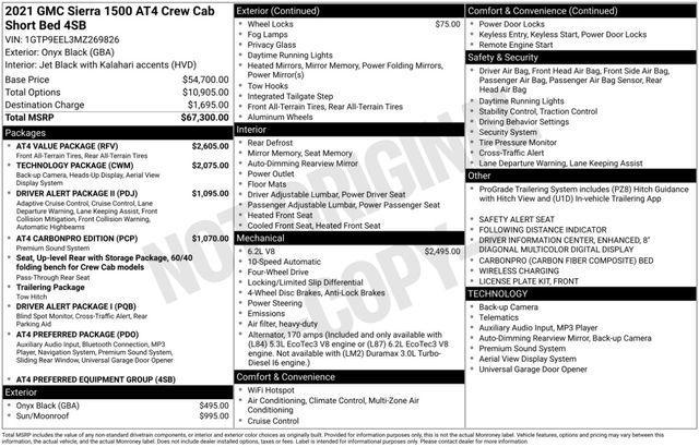 used 2021 GMC Sierra 1500 car, priced at $37,658