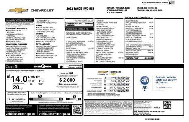 used 2022 Chevrolet Tahoe car, priced at $51,993