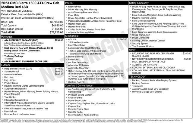 used 2023 GMC Sierra 1500 car, priced at $49,493