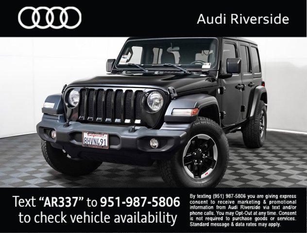used 2019 Jeep Wrangler Unlimited car, priced at $18,500