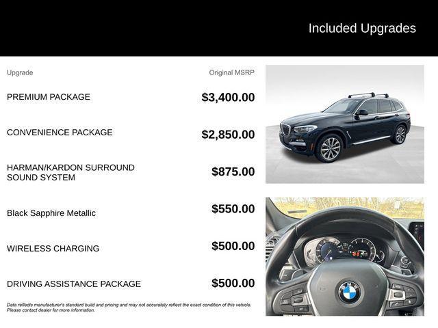 used 2019 BMW X3 car, priced at $21,456