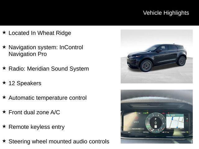 used 2024 Land Rover Range Rover Evoque car, priced at $38,199