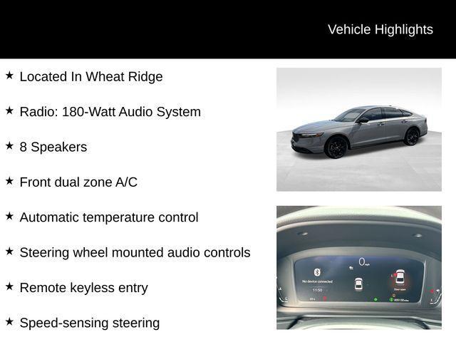 used 2025 Honda Accord car, priced at $27,599