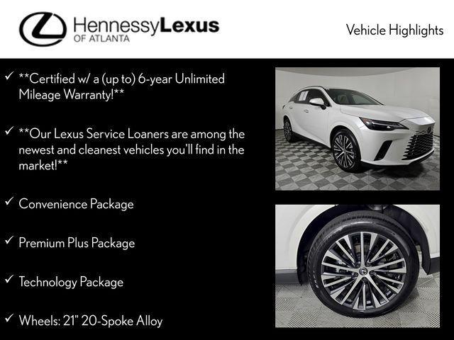 used 2025 Lexus RX 350 car, priced at $57,490