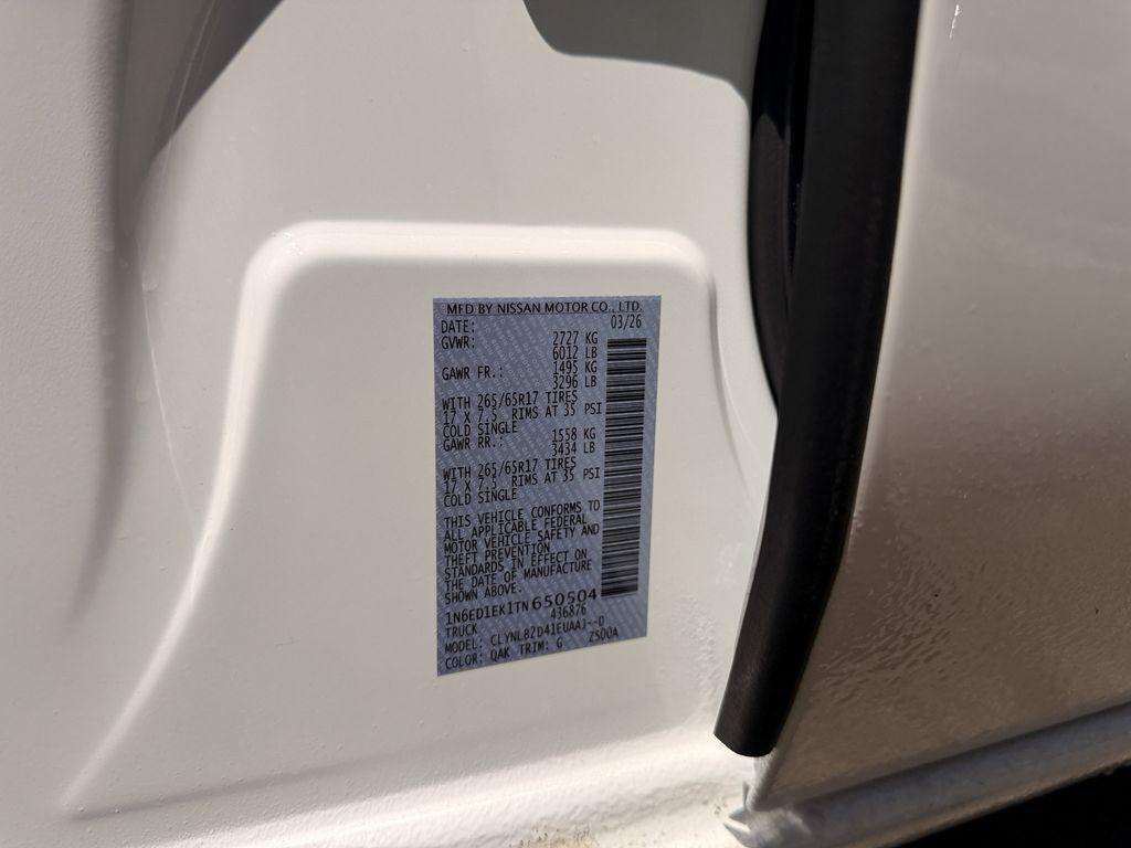 new 2026 Nissan Frontier car, priced at $42,080