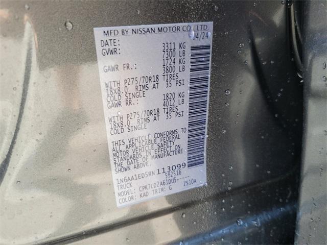 2024 Gun Metallic Nissan Titan