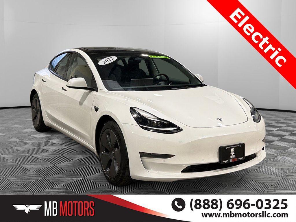 used 2022 Tesla Model 3 car, priced at $26,500