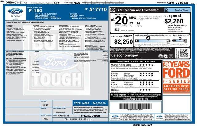 used 2016 Ford F-150 car, priced at $21,988