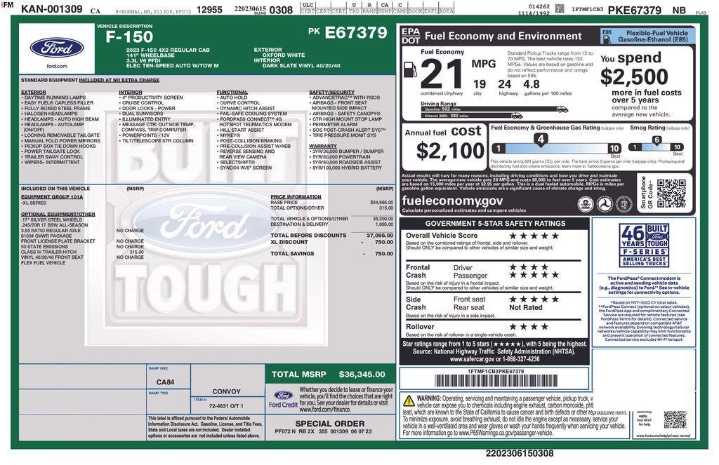 used 2023 Ford F-150 car, priced at $28,988