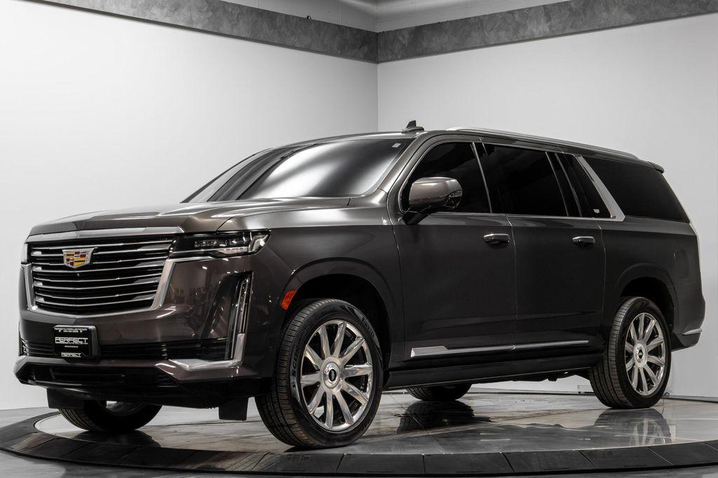 used 2021 Cadillac Escalade ESV car, priced at $63,495