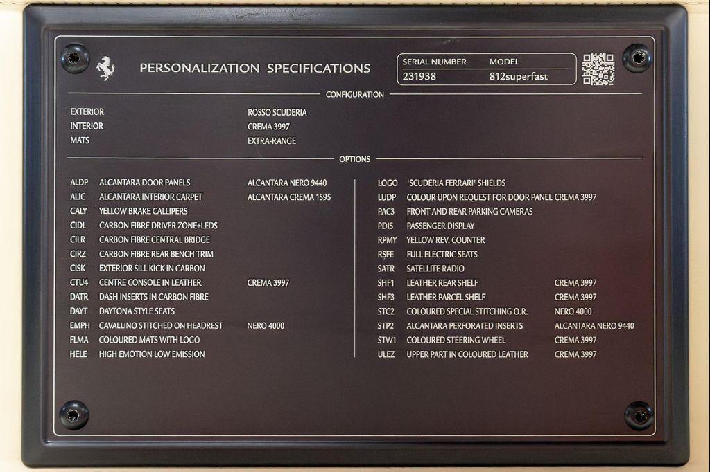 used 2018 Ferrari 812 Superfast car, priced at $419,995