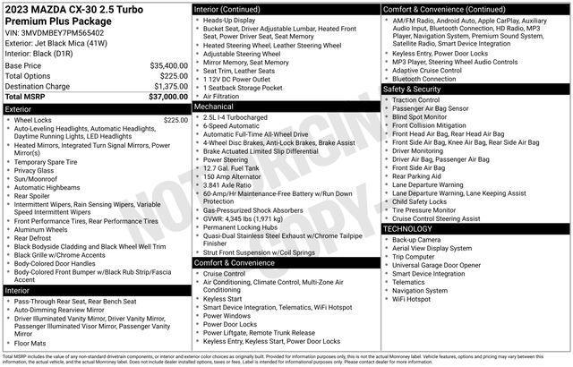 used 2023 Mazda CX-30 car, priced at $26,331