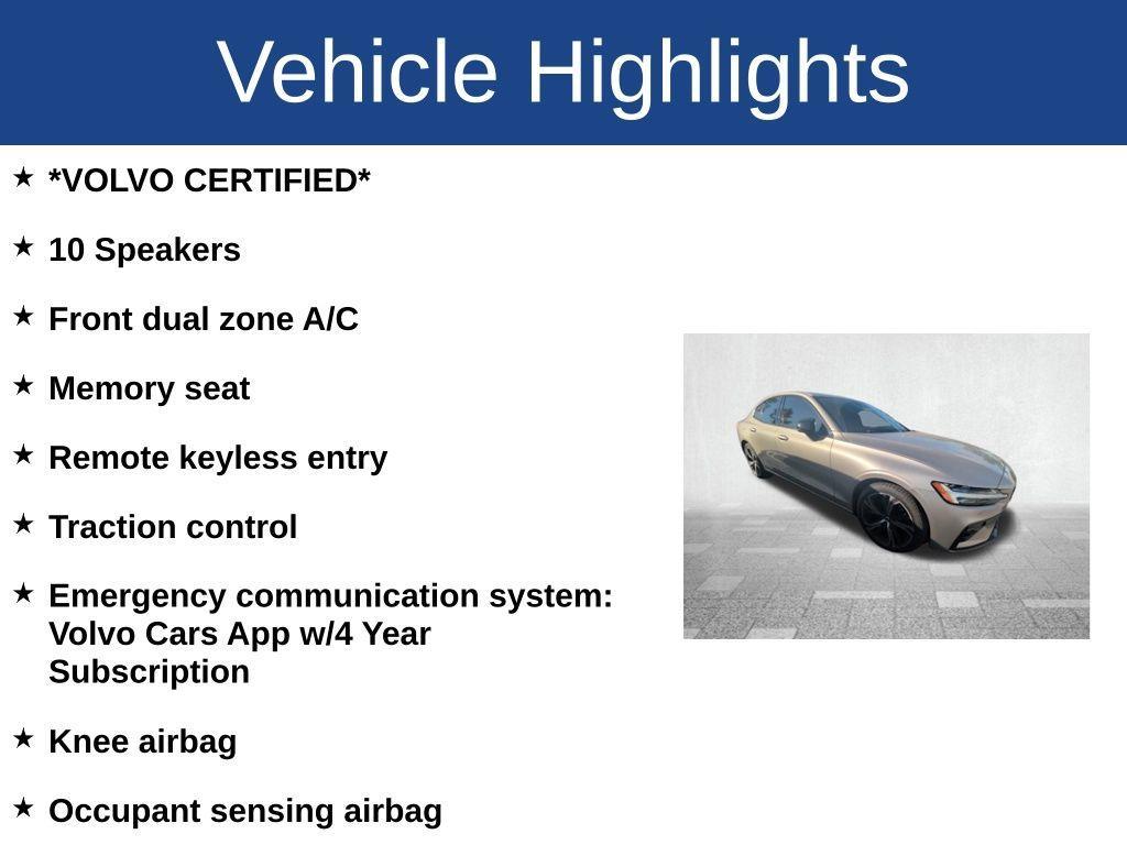 used 2023 Volvo S60 car, priced at $25,999