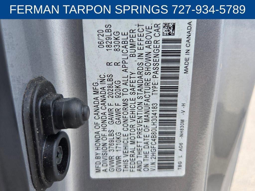 used 2020 Honda Civic car, priced at $16,991