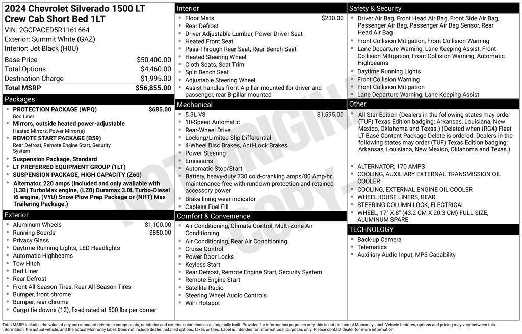 used 2024 Chevrolet Silverado 1500 car, priced at $34,250