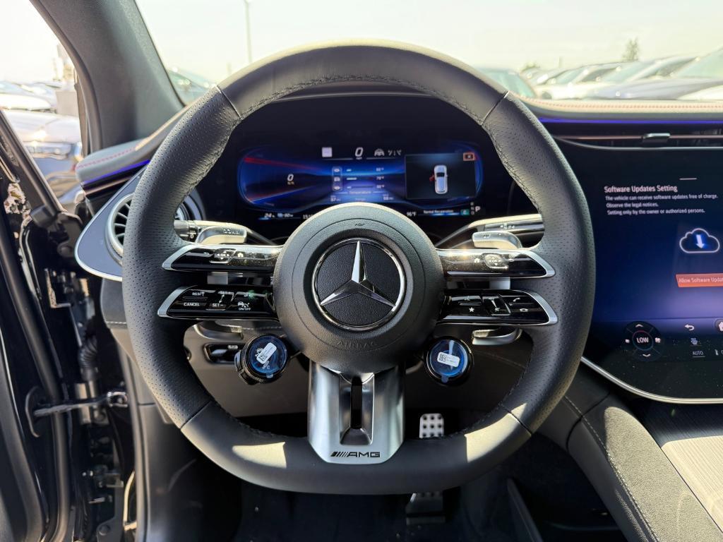 new 2025 Mercedes-Benz AMG EQE car, priced at $114,395
