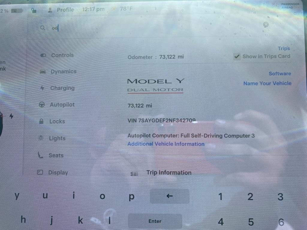 used 2022 Tesla Model Y car, priced at $28,999