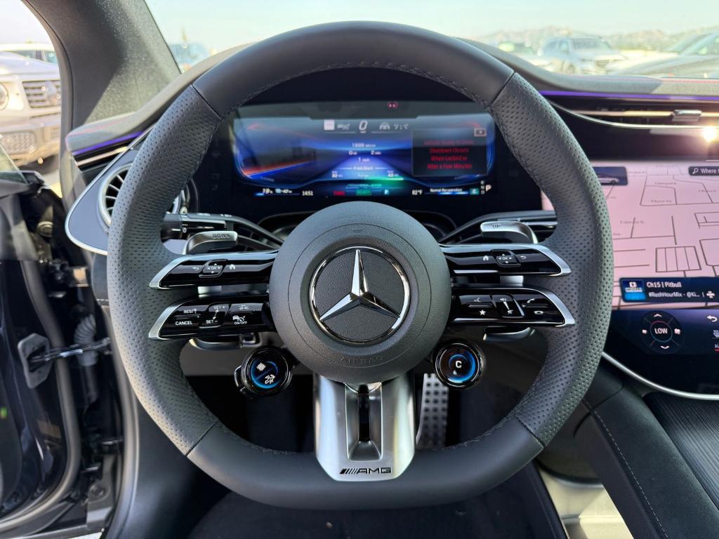 new 2025 Mercedes-Benz AMG EQE car, priced at $109,935