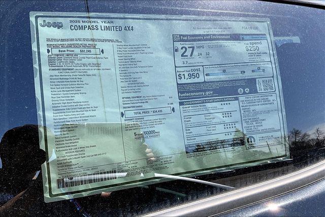 new 2025 Jeep Compass car, priced at $30,105