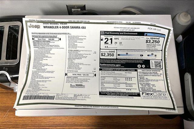 new 2026 Jeep Wrangler car, priced at $50,457