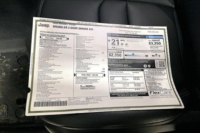 new 2026 Jeep Wrangler car, priced at $50,457