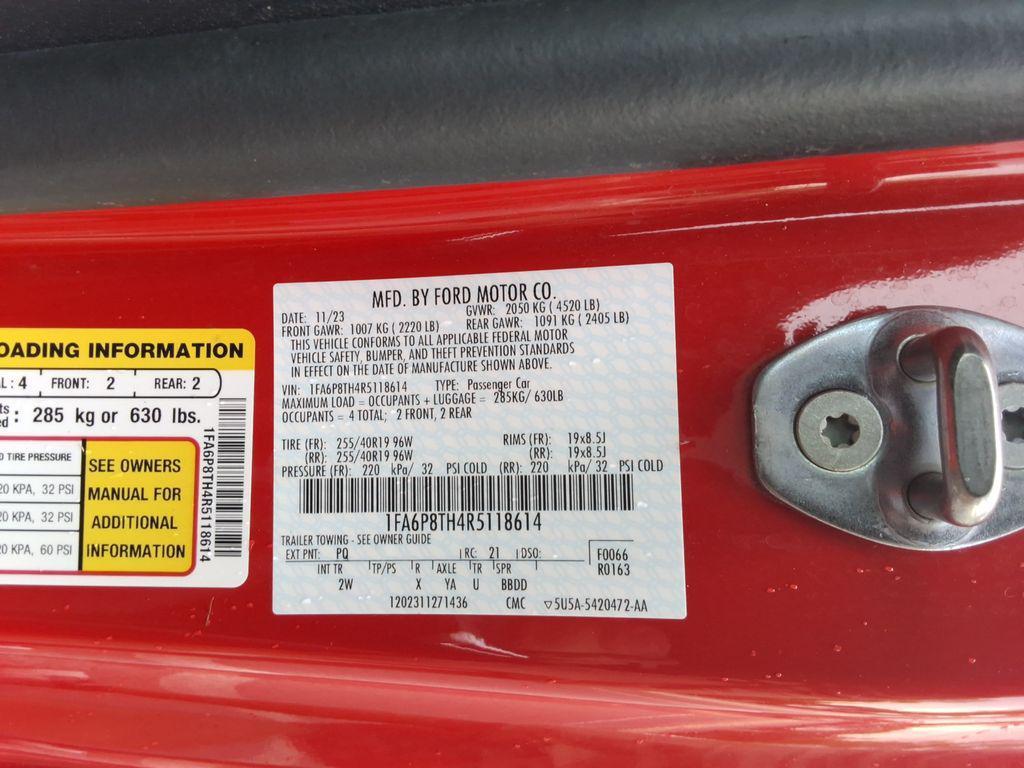 used 2024 Ford Mustang car, priced at $30,887
