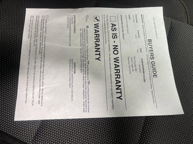 used 2021 Chevrolet Traverse car, priced at $20,444