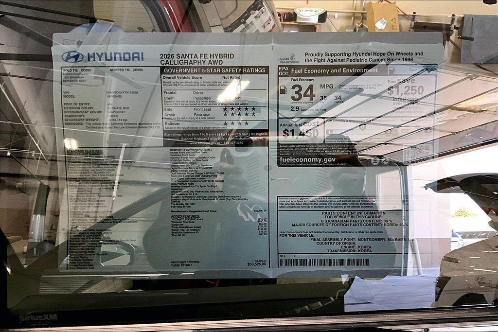 new 2026 Hyundai SANTA FE HEV car, priced at $48,275