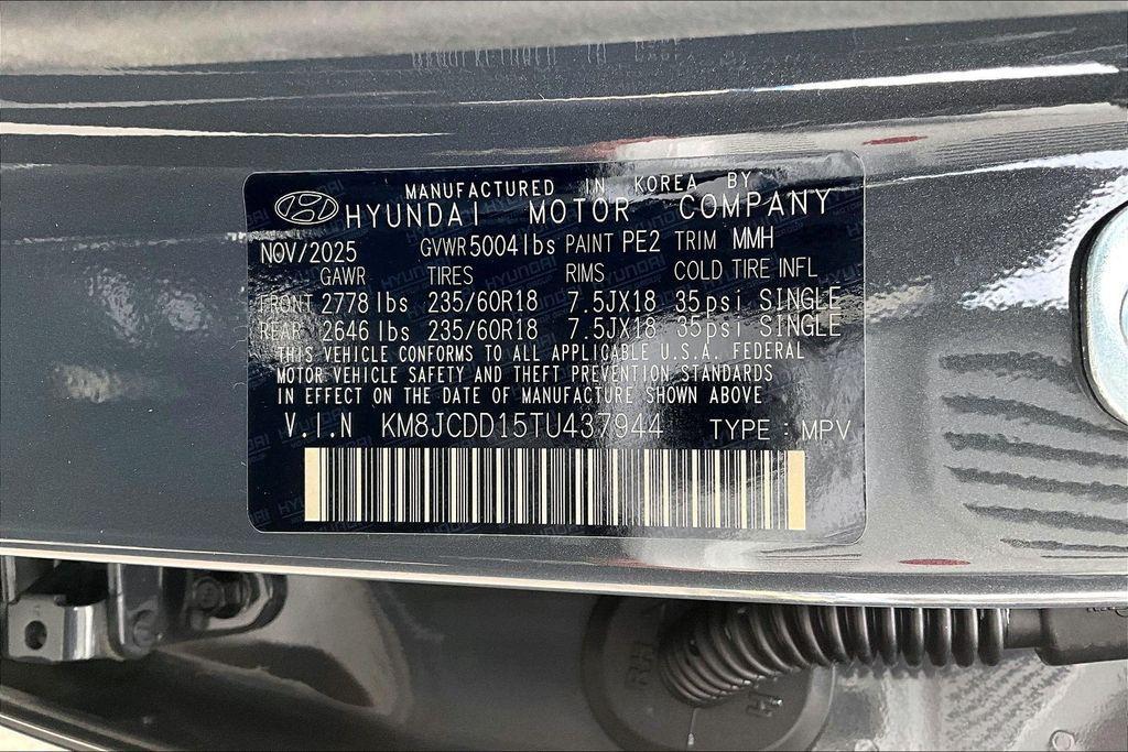 new 2026 Hyundai TUCSON Hybrid car, priced at $32,850