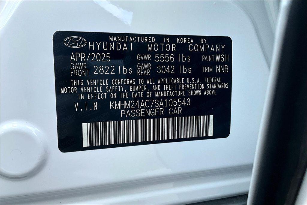 new 2025 Hyundai IONIQ 6 car, priced at $37,975