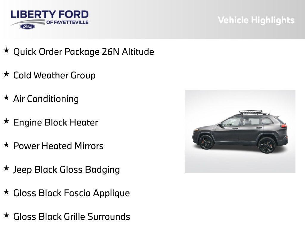 used 2016 Jeep Cherokee car, priced at $7,599