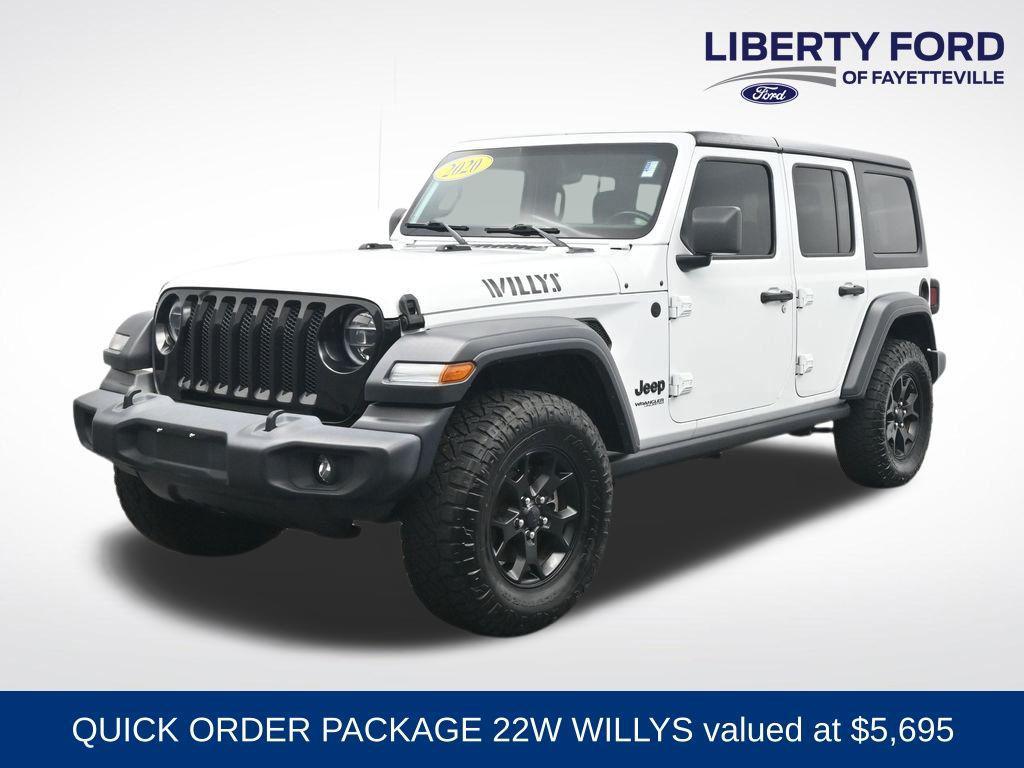 used 2020 Jeep Wrangler Unlimited car, priced at $23,649