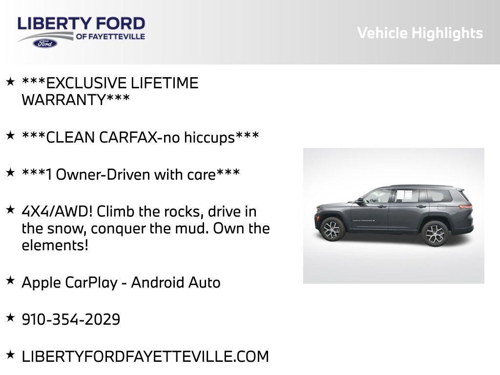 used 2024 Jeep Grand Cherokee L car, priced at $26,585