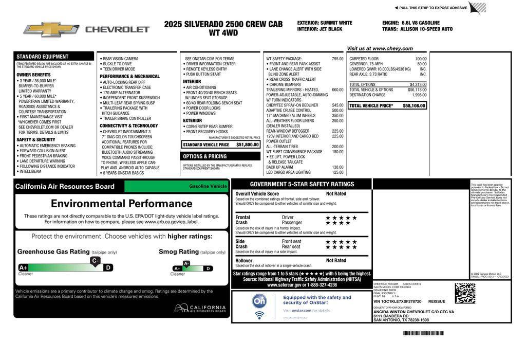 used 2025 Chevrolet Silverado 2500 car, priced at $47,973