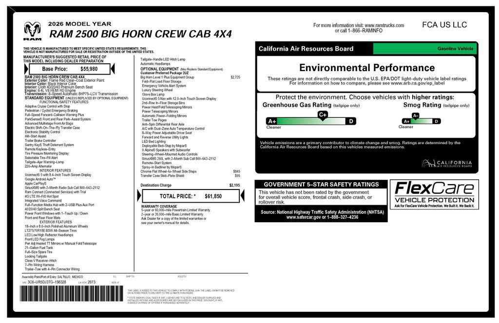 used 2026 Ram 2500 car, priced at $45,074