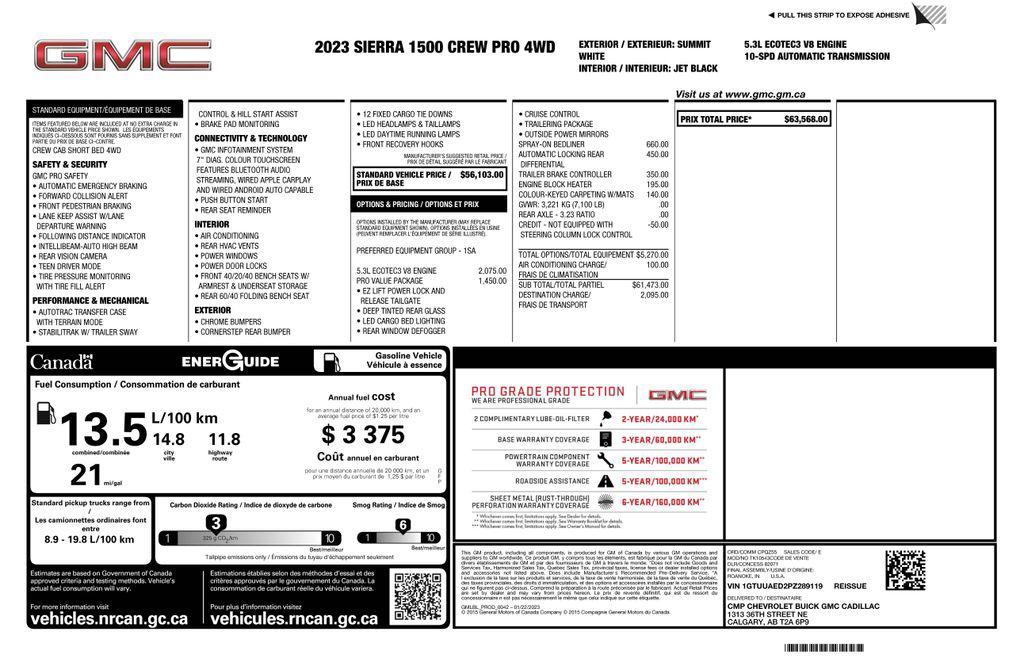 used 2023 GMC Sierra 1500 car, priced at $39,973