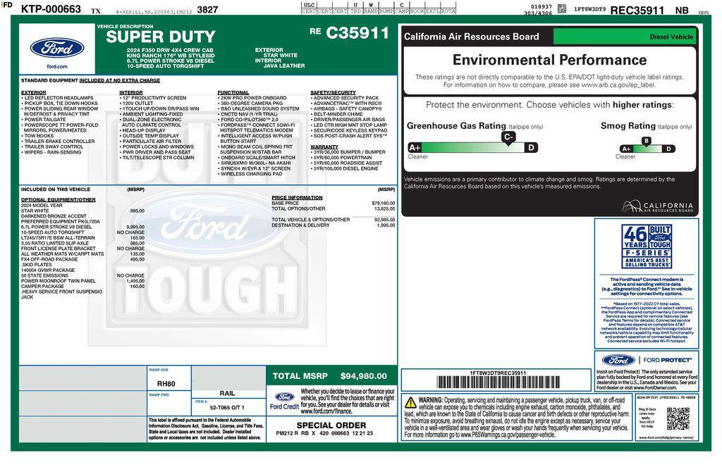 used 2024 Ford F-350 car, priced at $84,673