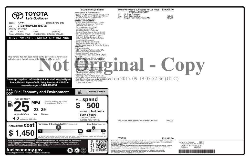 used 2018 Toyota RAV4 car, priced at $22,495