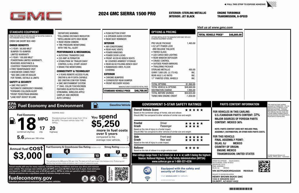 used 2024 GMC Sierra 1500 car, priced at $36,973