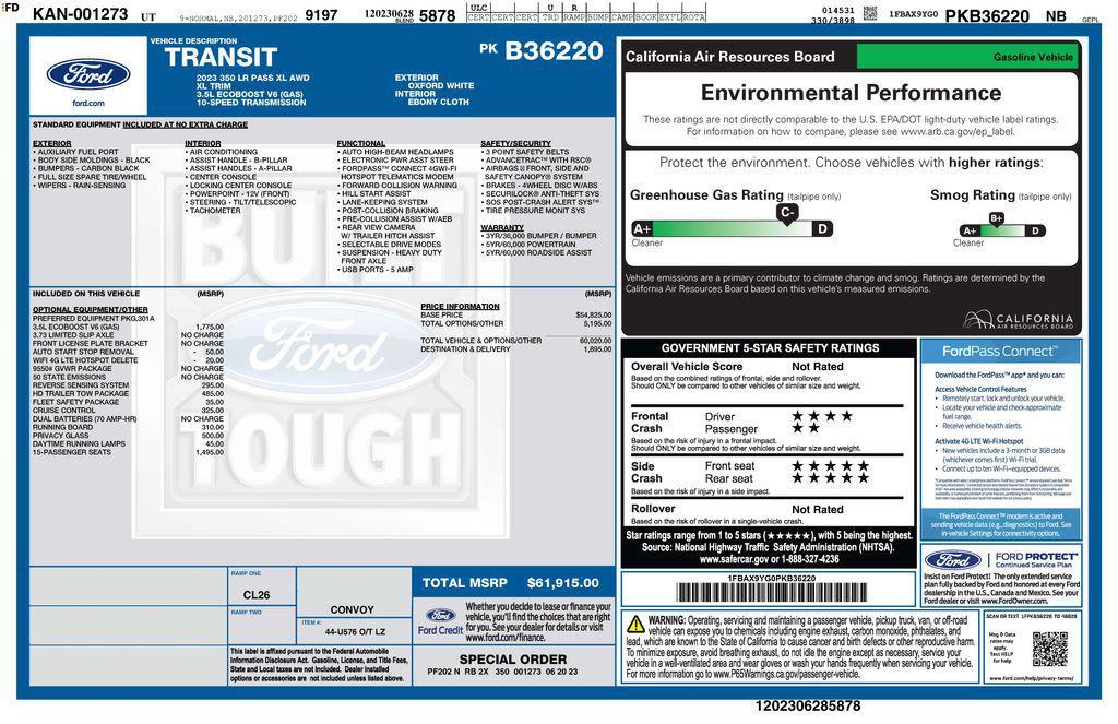 used 2023 Ford Transit-350 car, priced at $43,473