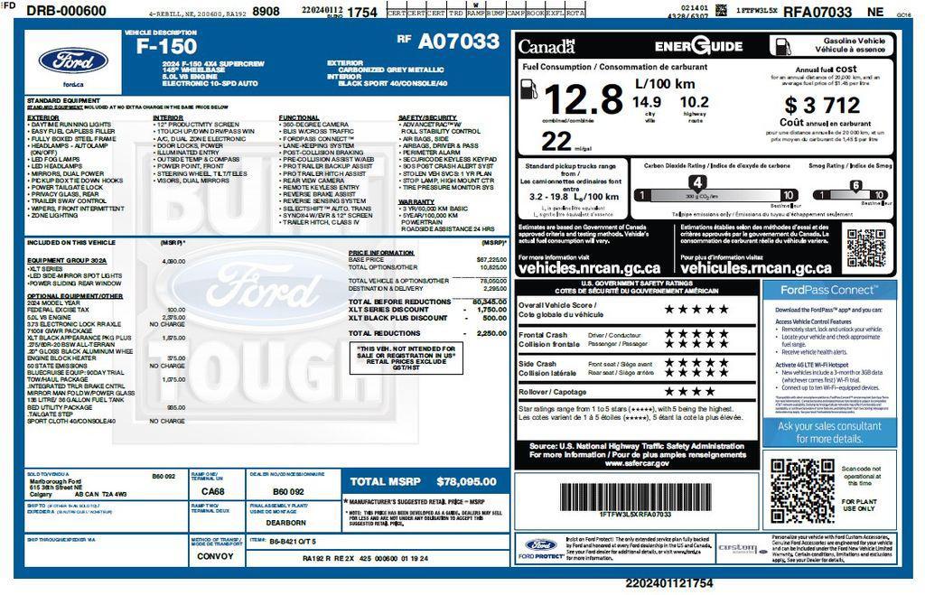 used 2024 Ford F-150 car, priced at $46,973