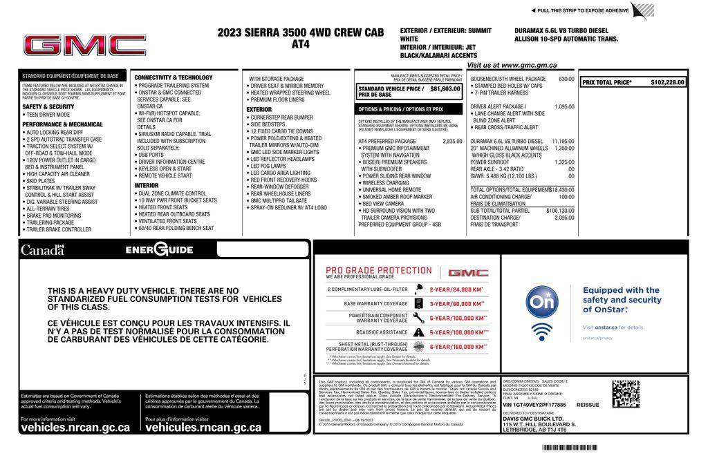 used 2023 GMC Sierra 3500 car, priced at $69,973