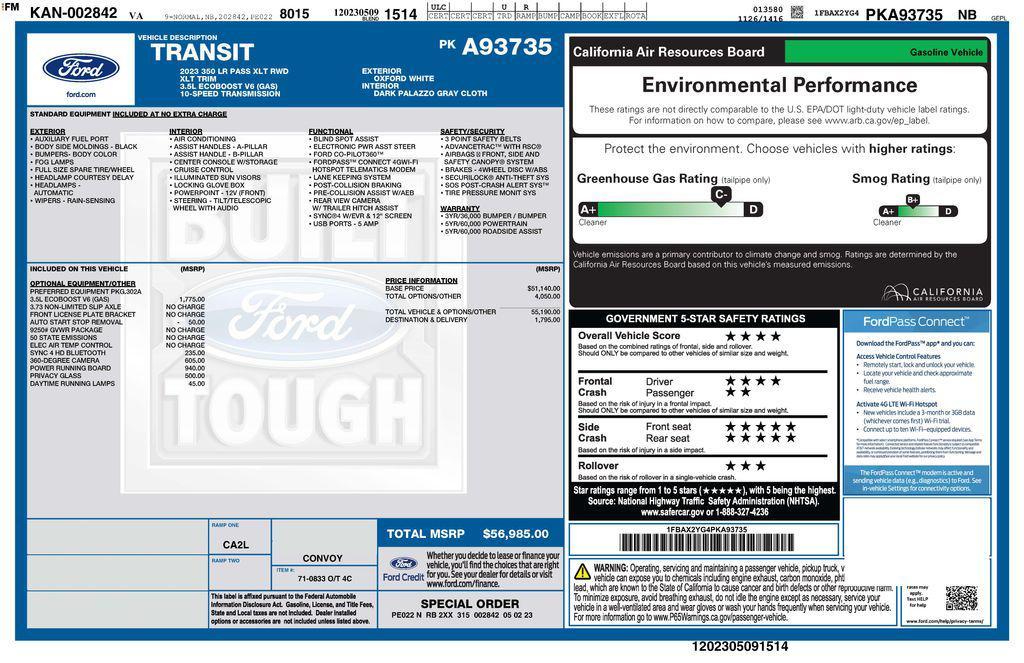 used 2023 Ford Transit-350 car, priced at $34,973