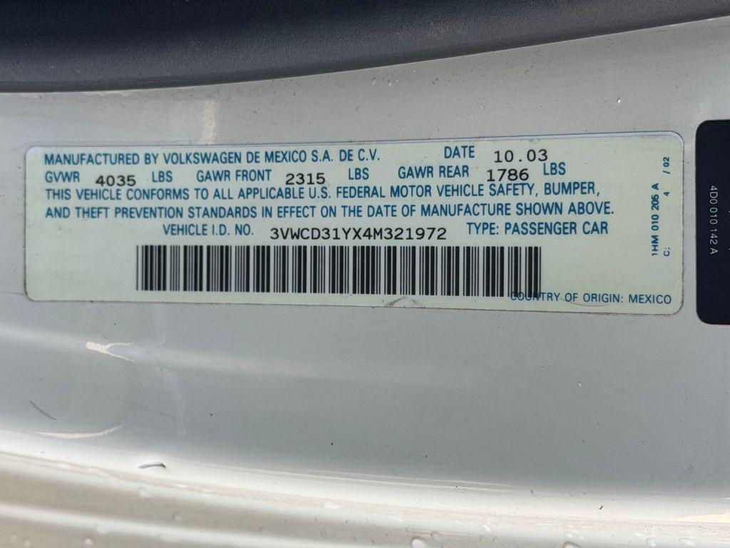 used 2004 Volkswagen New Beetle car, priced at $8,995