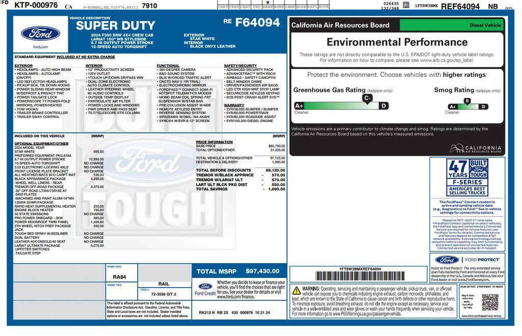 used 2024 Ford F-350 car, priced at $74,373