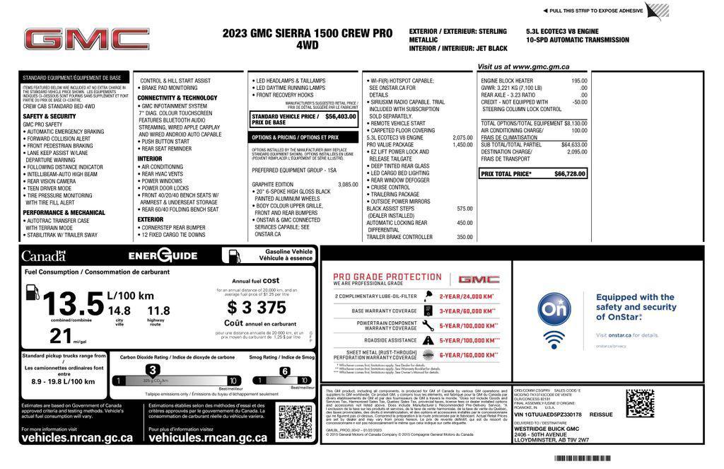 used 2023 GMC Sierra 1500 car, priced at $37,173