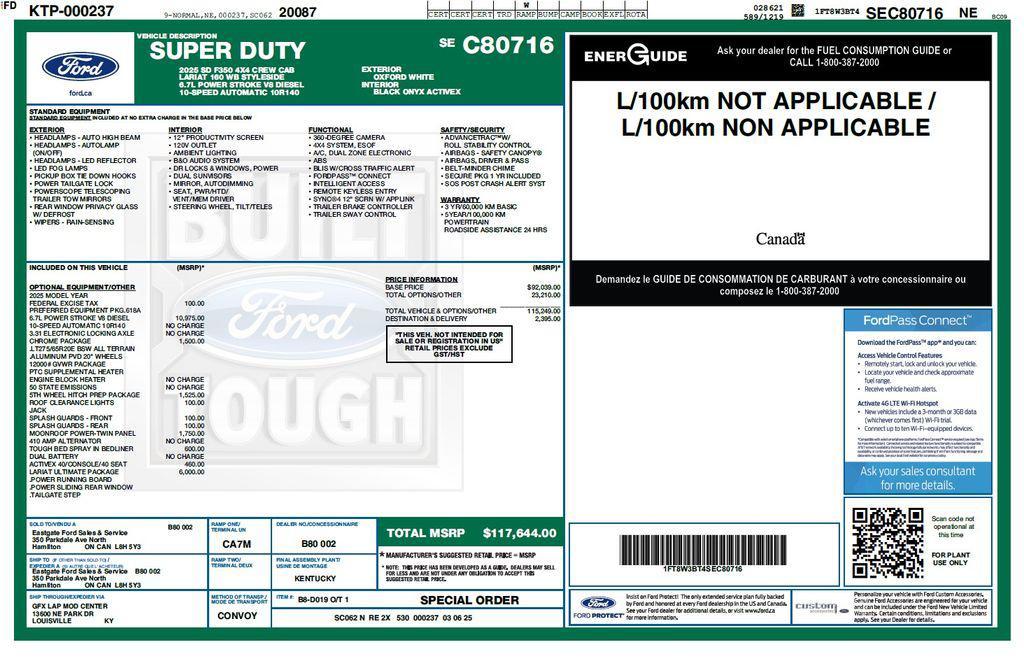 used 2025 Ford F-350 car, priced at $77,173