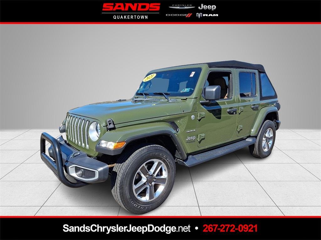 used 2021 Jeep Wrangler Unlimited car, priced at $33,921